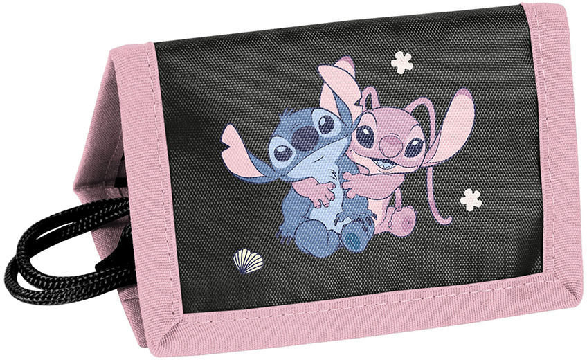 Portfel Paso Disney Stitch, 12x8.5x1cm, czarny