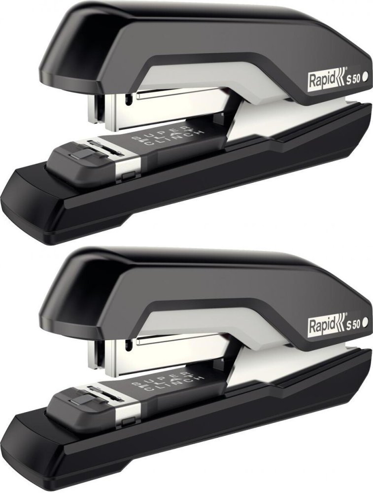 2x Zszywacz Rapid Supreme S50, do 50 kartek, czarny