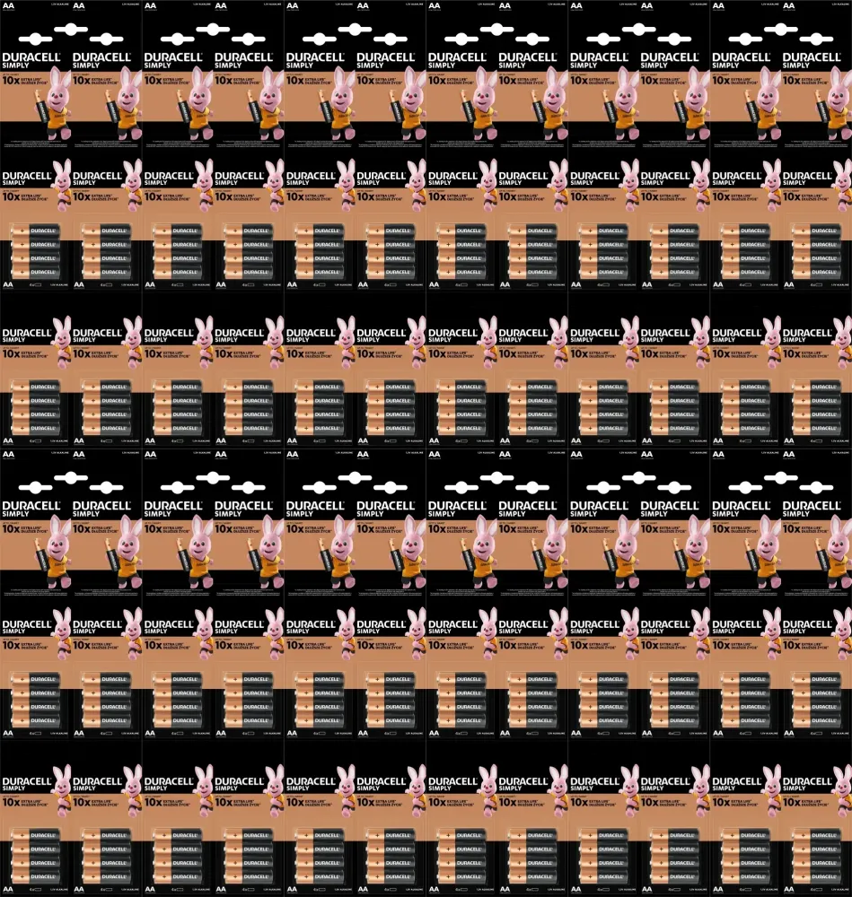 12x Bateria alkaliczna Duracell, AA (R6), 1.5V, 16 sztuk