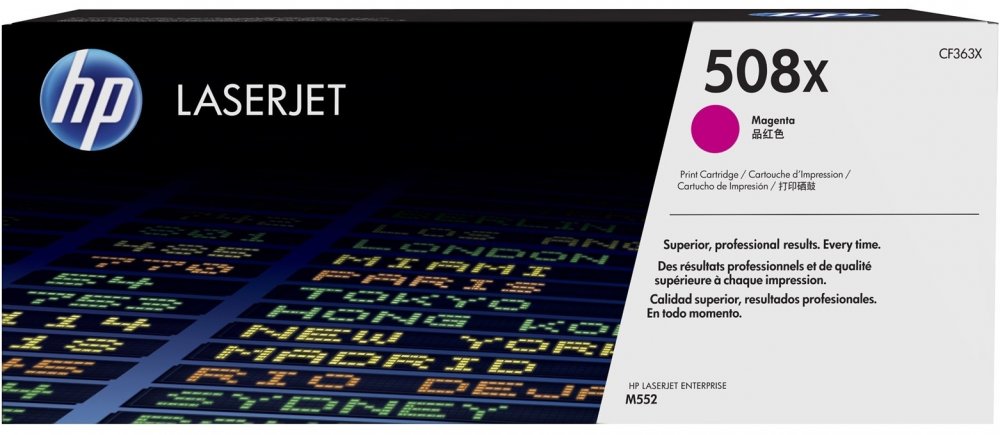 Toner HP 508X (CF363X) , 9500 stron, magenta (purpurowy)
