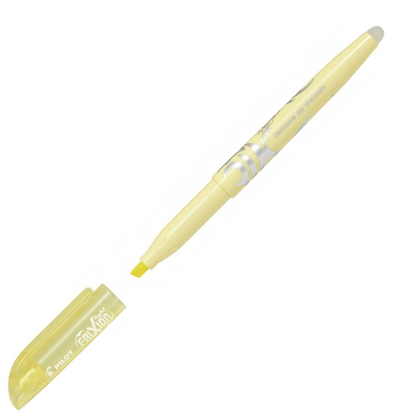 Zakreślacz wymazywalny Pilot, Frixion Light Soft, ścięta, 4mm, żółty pastelowy