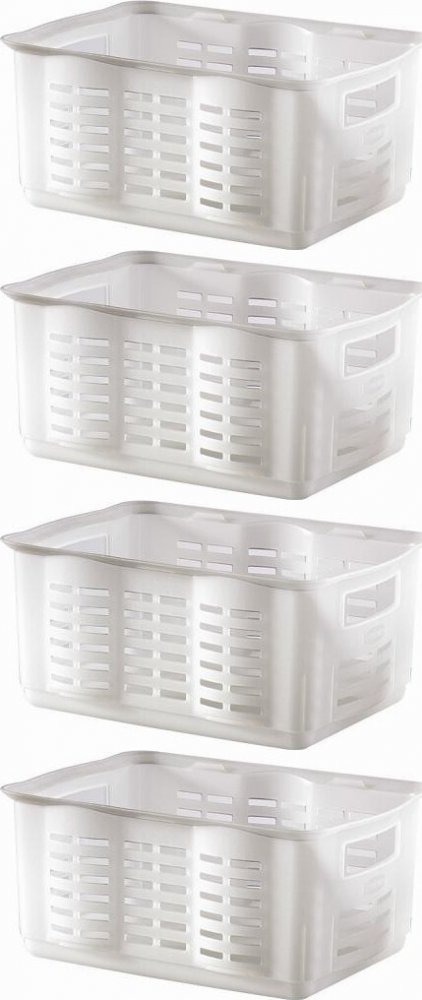 4x Koszyk do przechowywania Curver Alfa 2, transparentny