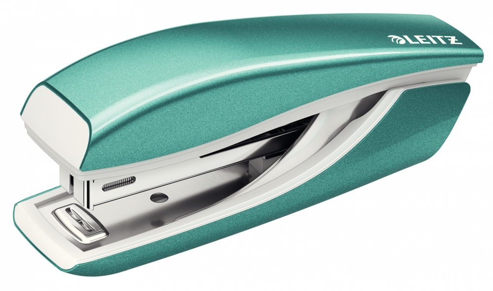 Zszywacz mini Leitz NeXXt Wow, do 10 kartek, metaliczny turkusowy