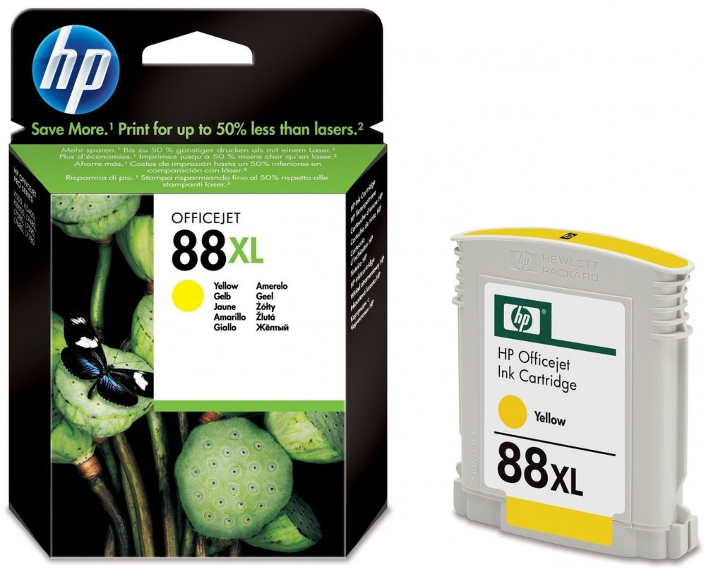 Tusz HP 88XL (C9393AE), 1540 stron, yellow (żółty)