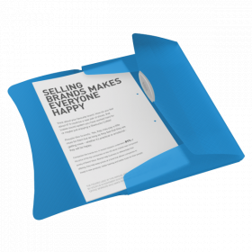 Teczka z gumką Esselte Vivida A4 15 mm niebieska