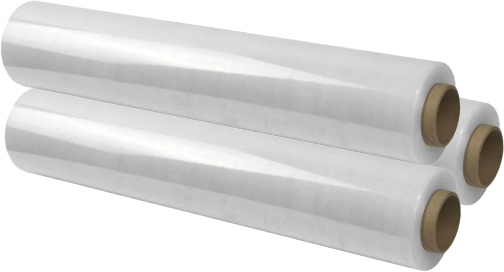 3x Folia zabezpieczająca stretch, 0.5x118m, 1.25kg netto, 23μm, przezroczysty