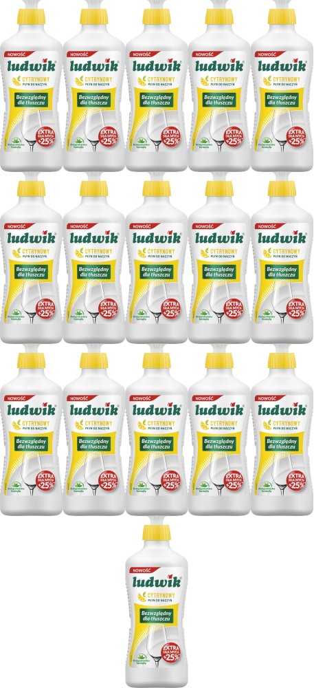16x Płyn do naczyń Ludwik, cytrynowy, 450g