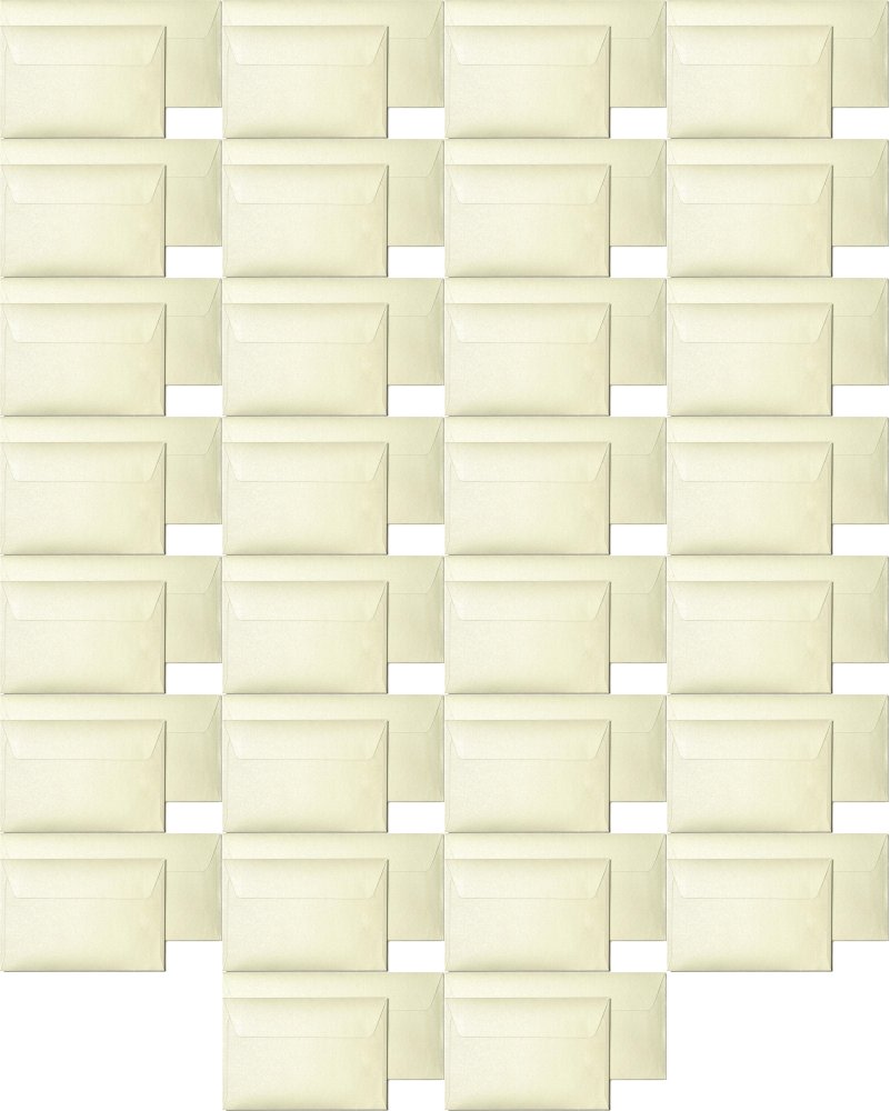100x Koperta ozdobna Galeria Papieru, Millenium, C6, 120 g/m2, 10 sztuk, kremowy