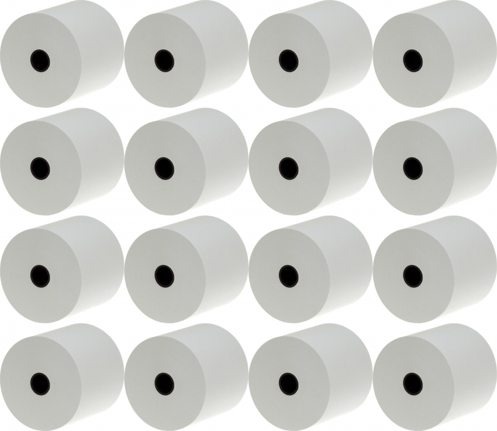 16x Rolka termiczna Emerson, 80mm x 60m, 50+/- 6g/m2, BPA Free, biały