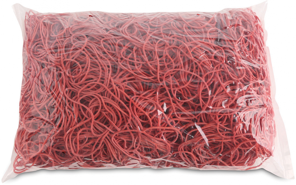 Gumki recepturki Office Products, 50mm, 1kg, czerwony