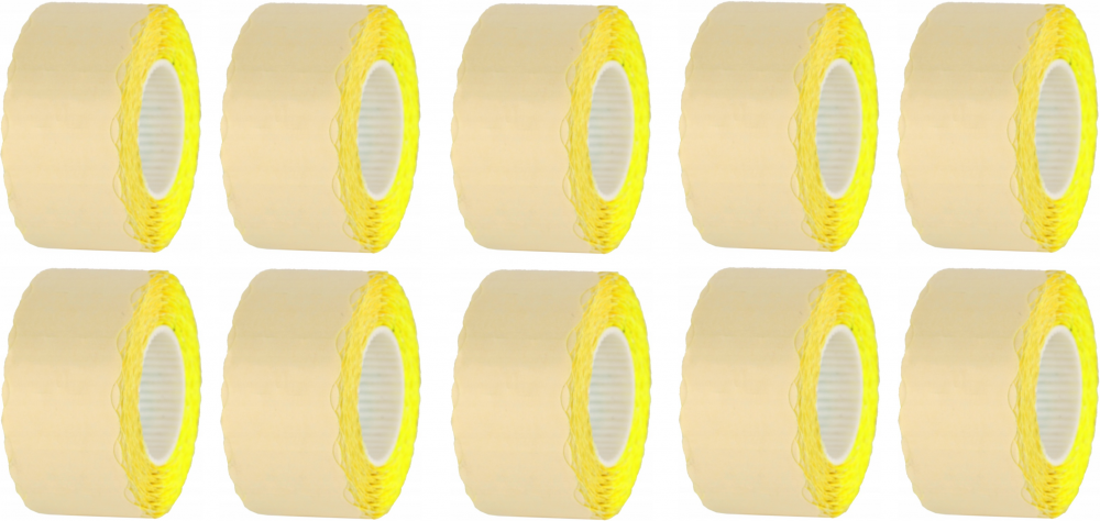 10x Taśma do metkownicy Studio Cen, HMTC 800 etykiet, 26x12mm, żółty