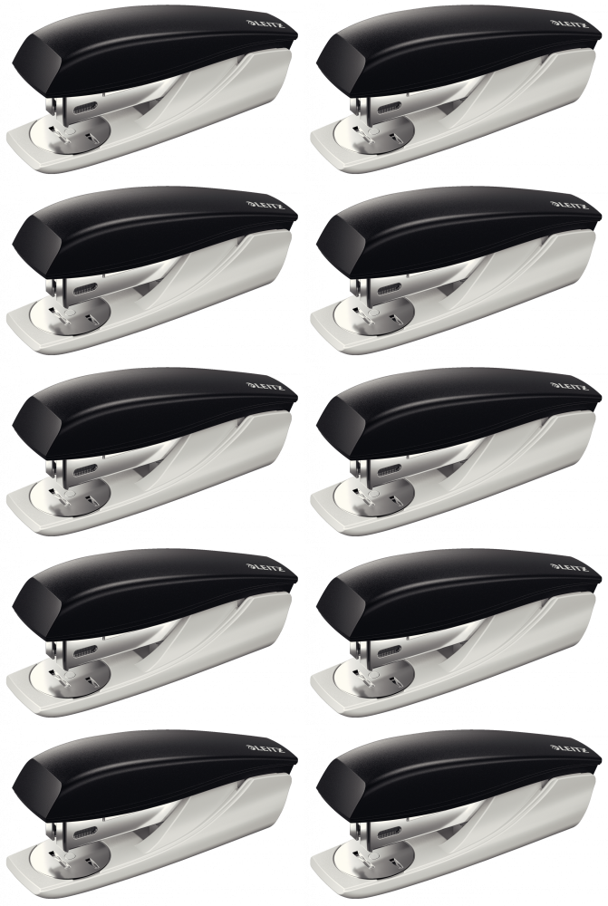 10x Zszywacz Leitz 5501, do 25 kartek, czarny