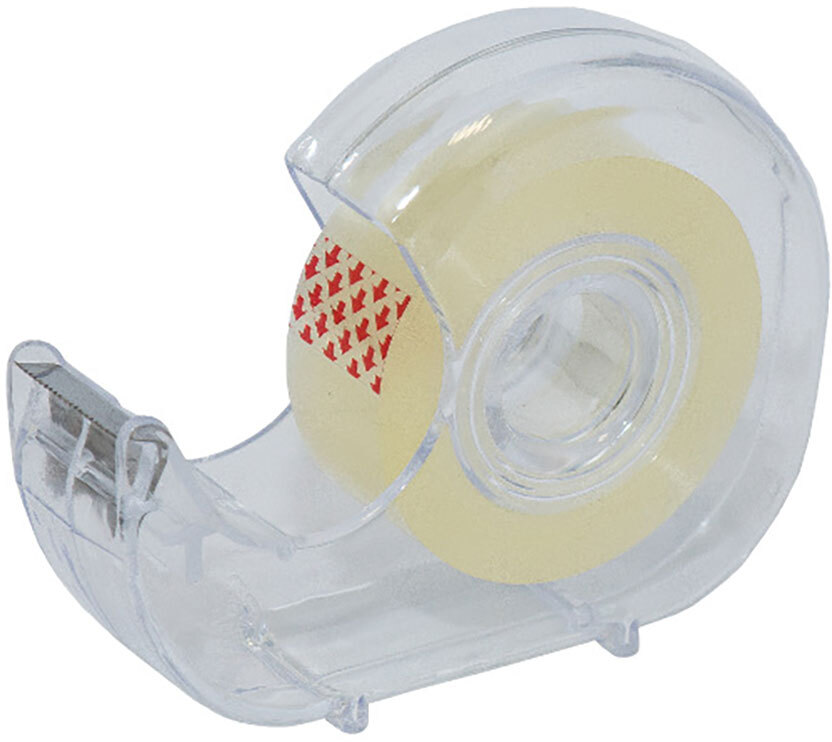 Taśma klejąca D.Rect, z podajnikiem, 19mmx33m, przezroczysty