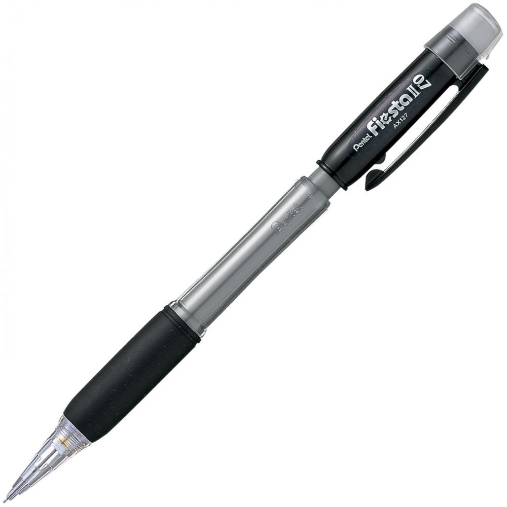 Ołówek automatyczny Pentel Fiesta AX127, 0.7mm, z gumką czarny