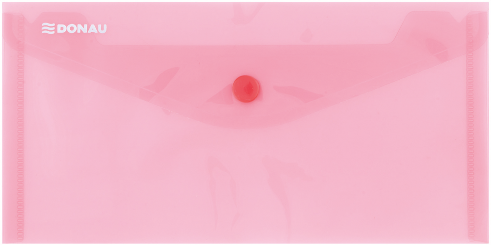 Teczka kopertowa Donau, DL, na zatrzask, czerwony