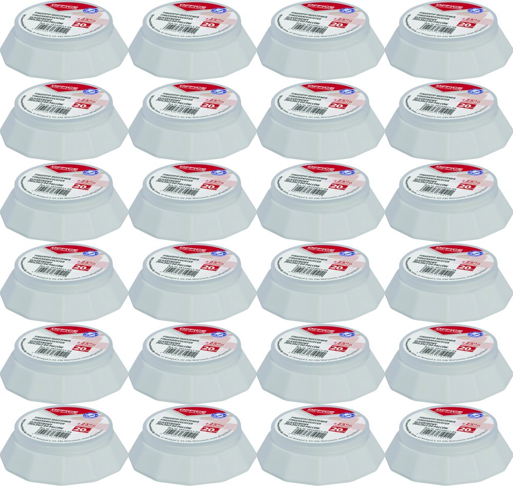 24x Nawilżacz do palców Office Products, eukaliptus, 20ml + 25% gratis