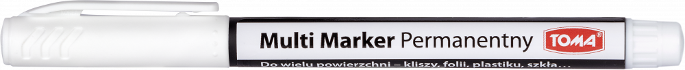 Marker permanentny Toma Multi Marker TO-333, okrągła, 1.5 mm, biały
