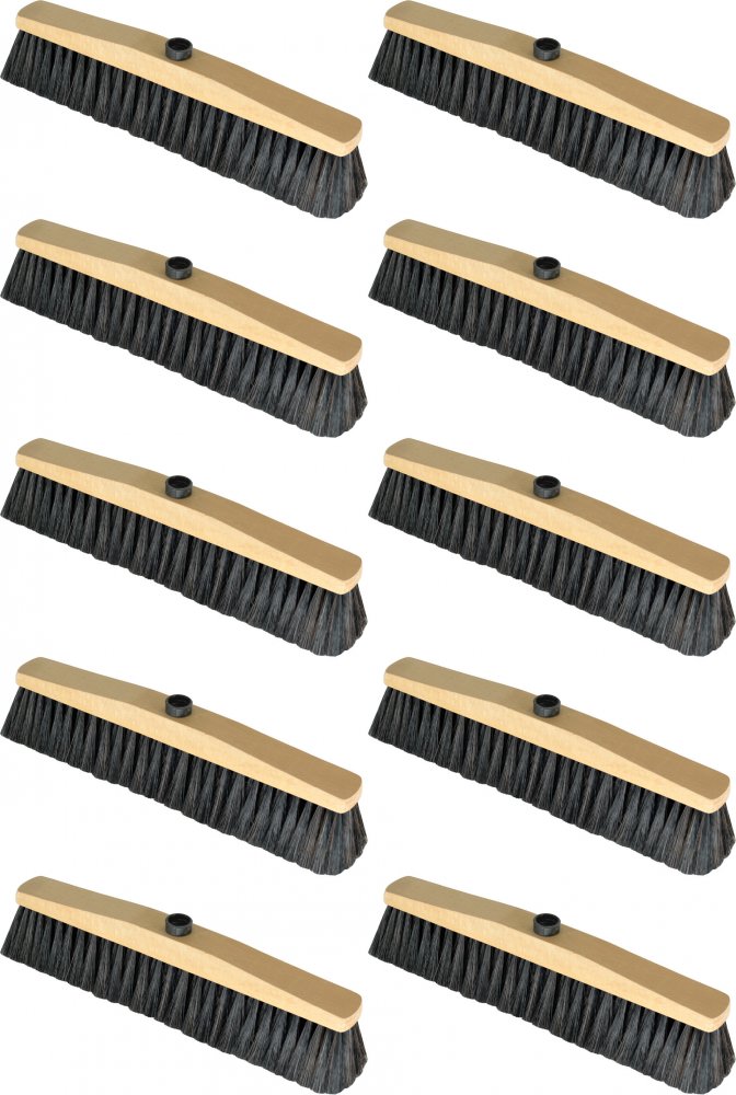 10x Miotła z naturalnym włosiem York, 40cm, 1 sztuka, końcówka