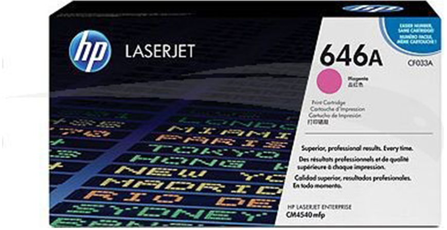 Toner HP 646A (CF033A), 12500 stron, magenta (purpurowy)