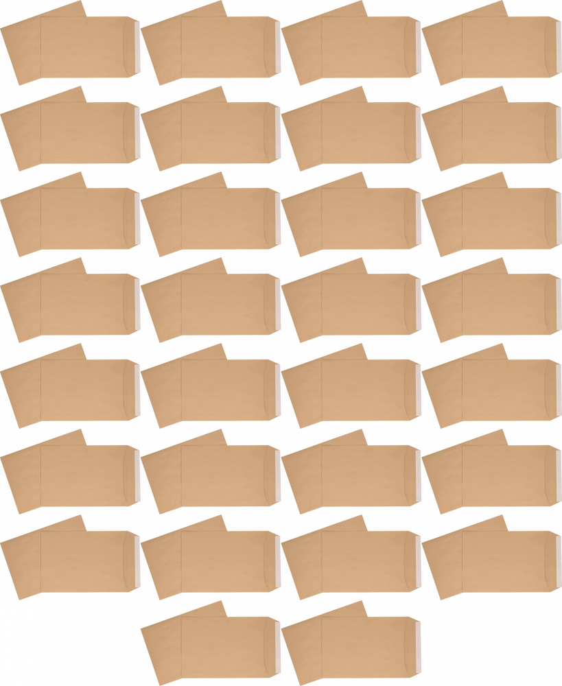 50x Koperta standardowa NC, C4, z paskiem HK, 10 sztuk, brązowy