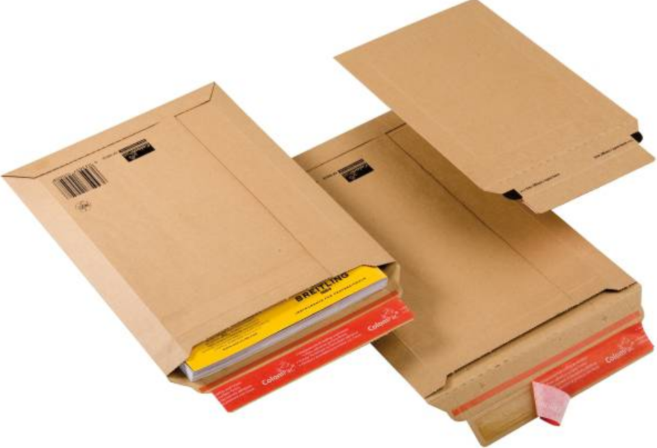 Koperta tekturowa NC, 235x340mm, z paskiem HK, 100 sztuk, brązowy