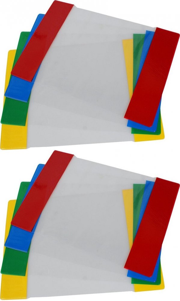 2x Okładka na zeszyt Biurfol Standard, A4, 300x437mm, 25 sztuk, mix kolorów