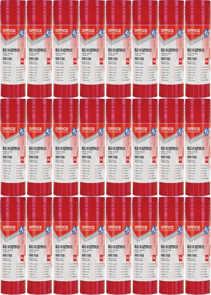 24x Klej biurowy Office Products, w sztyfcie, 36g