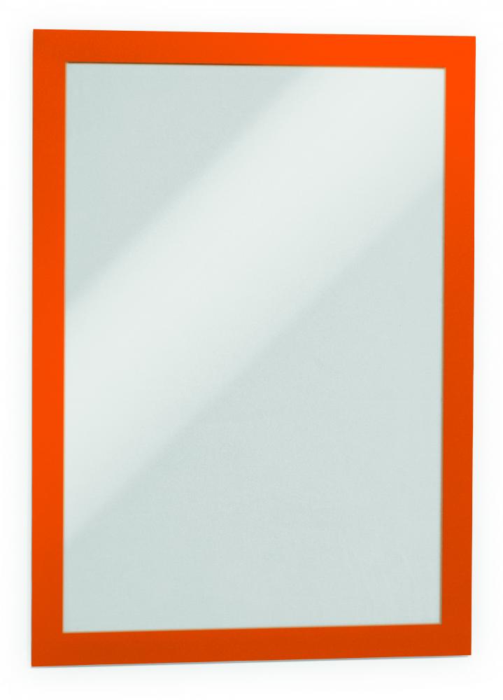 Ramka magnetyczna Durable Duraframe, samoprzylepna, A4, 2 sztuki, pomarańczowy