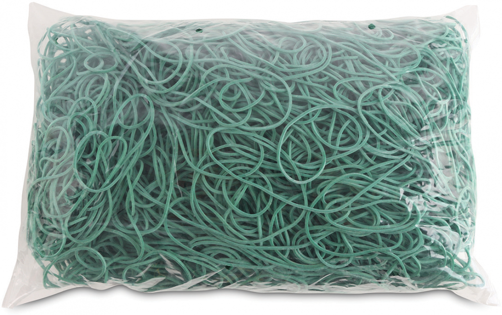 Gumki recepturki Office Products, 100mm, 1kg, zielony