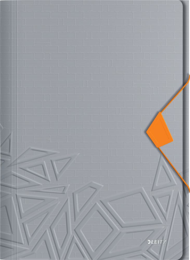 Teczka plastikowa z gumką Leitz Urban Chic, A4, 15 mm, szary