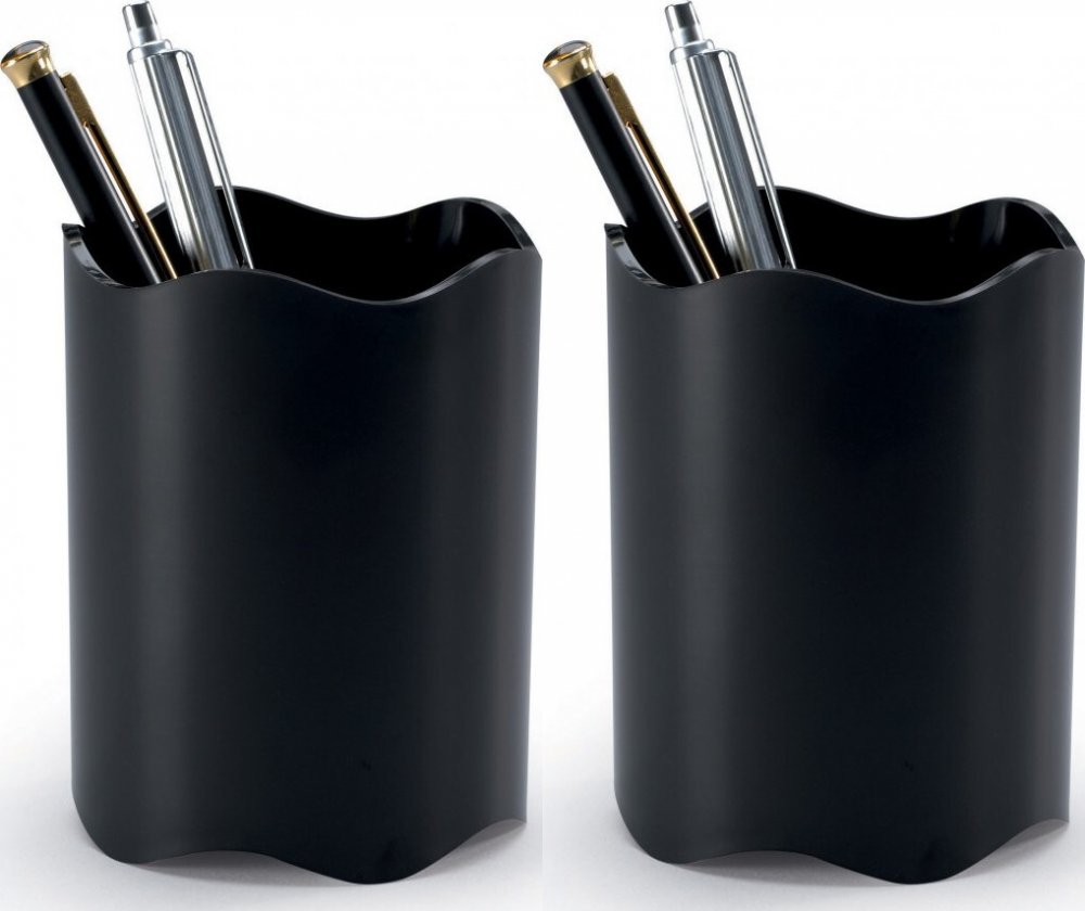 2x Kubek na długopisy Durable Trend, 80x102mm, czarny