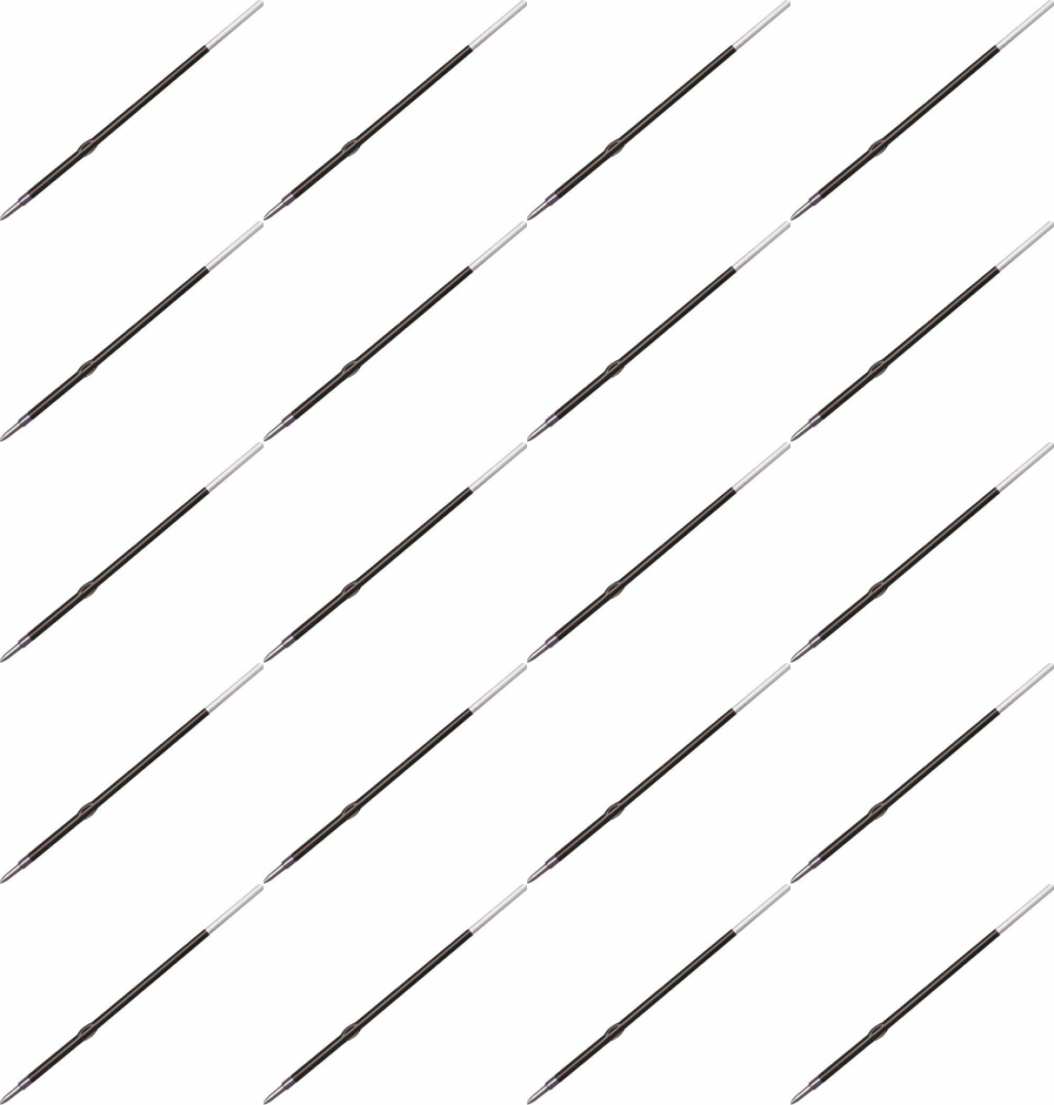 20x Wkład X-21 do długopisu Kamet, zwykły (krótki), 0.8mm, czarny