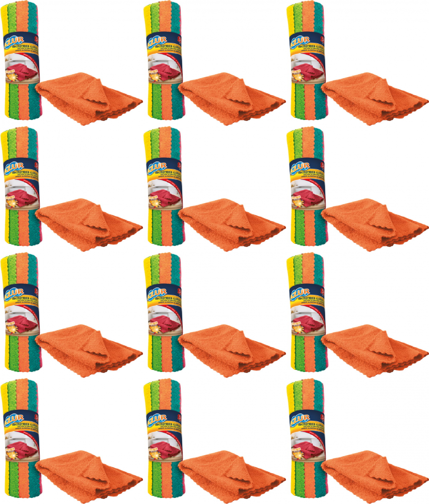 12x Ściereczka z mikrofibry Azur, 30x30cm, 5 sztuk, mix kolorów