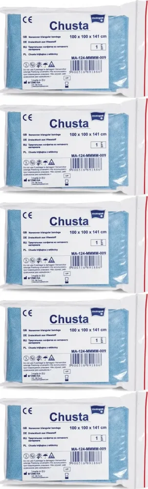5x Chusta trójkątna włókninowa Matopat, 100x100x141cm, 1 sztuka, niebeski