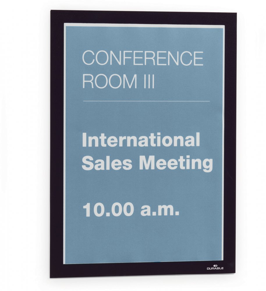 Ramka magnetyczna Durable Duraframe, samoprzylepna, A4, 1 sztuka, czarny