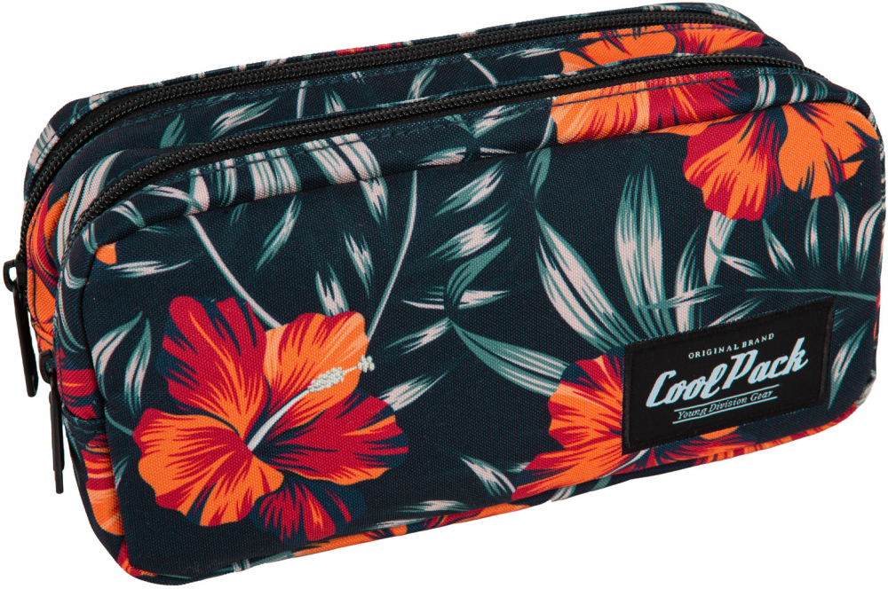 Piórnik szkolny CoolPack Primo Rio, saszetka, 2- komorowy, bez wyposażenia