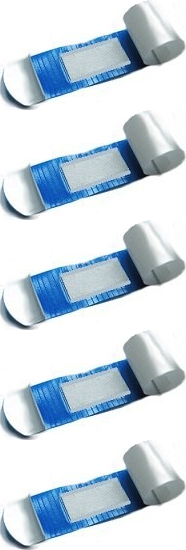 5x Plastry wykrywalne Prohaccp, 72 x 25 mm,100 sztuk, niebieski