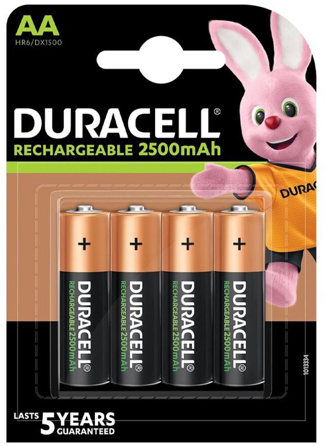 Akumulatorki Duracell, AA, 2500mAh, 4 sztuki