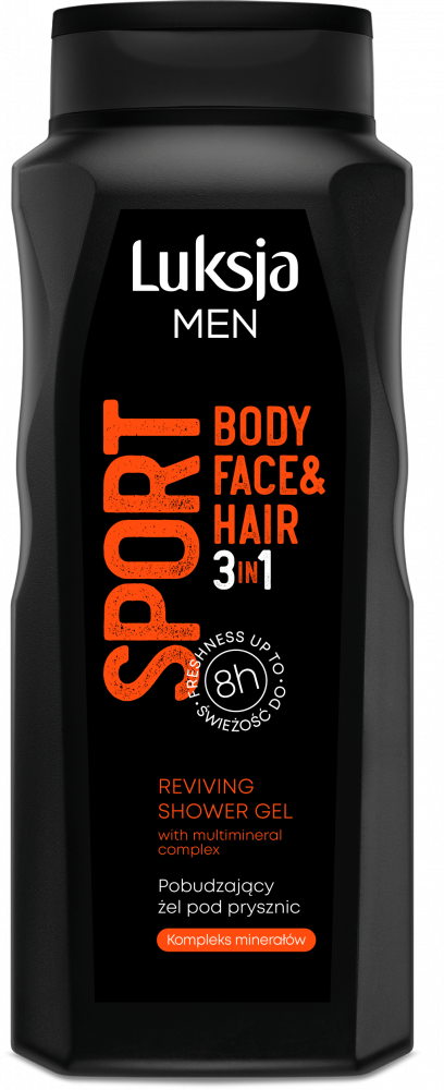 Żel pod prysznic Luksja Men Sport 3w1, 500ml