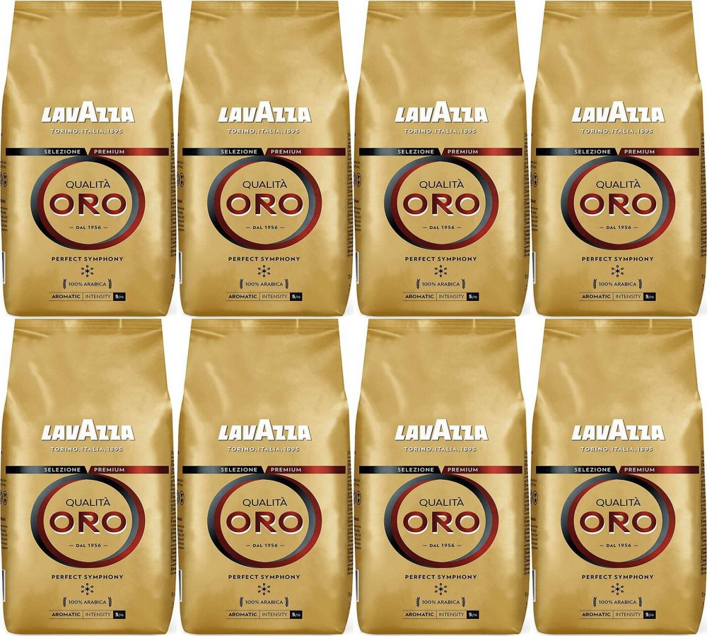 8x Kawa ziarnista Lavazza Qualita Oro, 250g