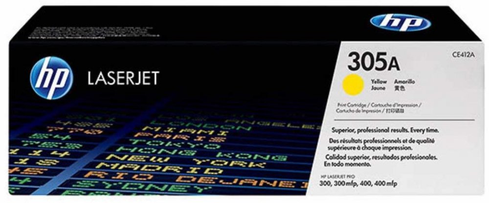 Toner HP 305A (CE412A), 2600 stron, yellow (żółty)