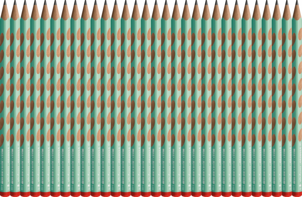 60x Ołówek drewniany Stabilo EASYgraph Pastel, HB, dla praworęcznych, zielony