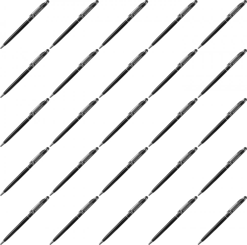 25x Długopis z rysikiem do smartfonów i tabletów Wozinsky, czarny