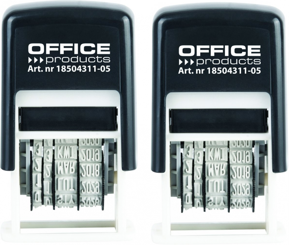 2x datownik samotuszujący Office Products, wersja polska, czarny