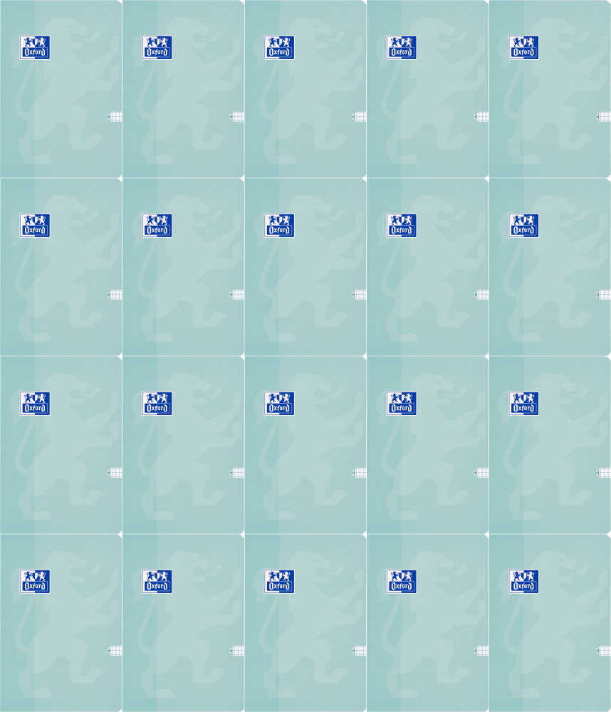 20x Brulion w kratkę MO Oxford Touch Pastel, A5, miękka oprawa, 60 kartek, mix kolorów pastelowych