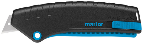 Nóż bezpieczny Martor Secunorm Mizar, z wymiennym ostrzem, czarny