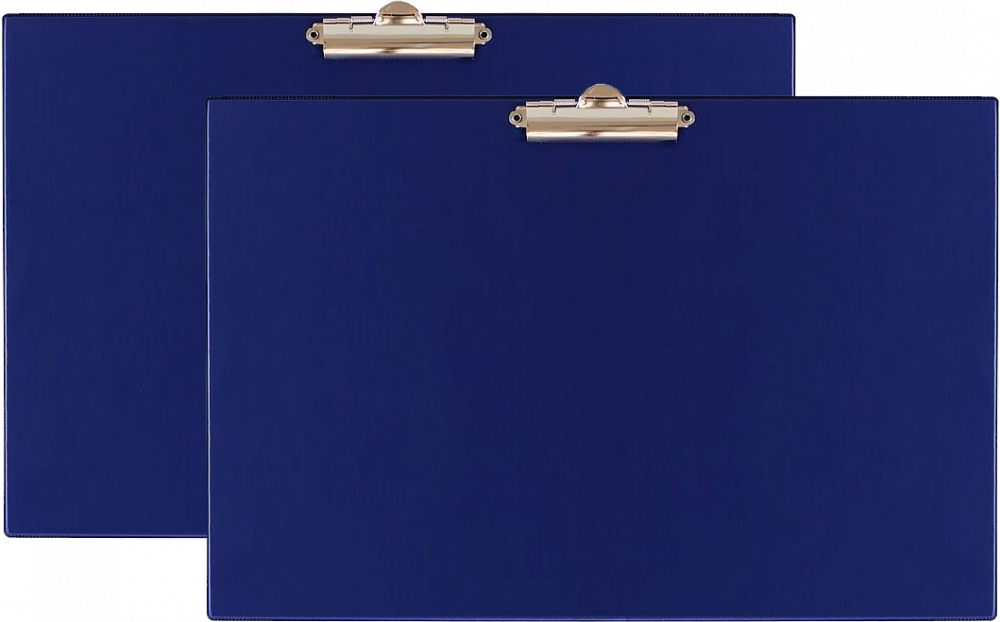 2x Clipboard Biurfol, A3, klip po dłuższym boku, granatowy