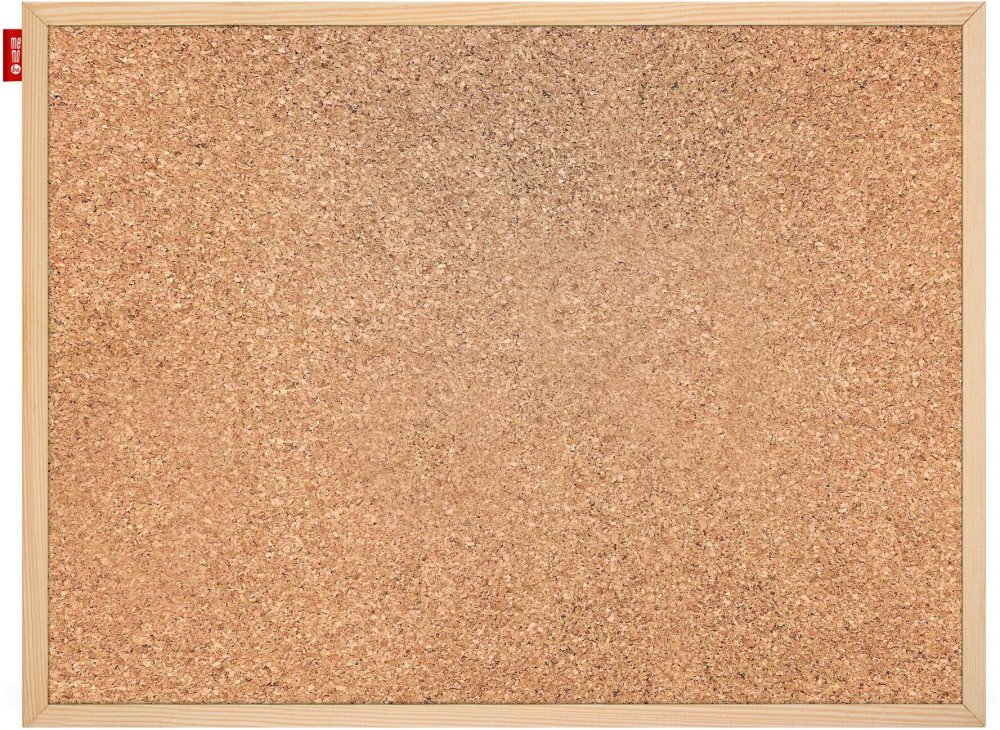 Tablica korkowa MemoBe, w ramie drewnianej, 100x70cm, brązowy