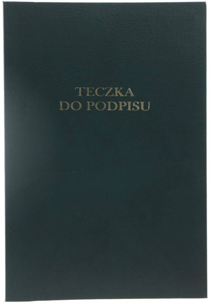 Teczka do podpisu Barbara, A4, 20 przekładek, zielony