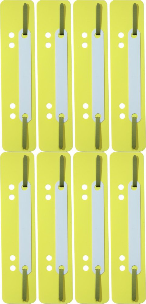 8x Wąsy skoroszytowe spinające dokumenty Durable, 25 sztuk, żółty